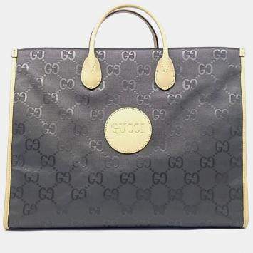 مملوكة مسبقًا Gucci Brown Nylon Off the Grid Tote Bag