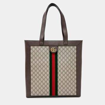 Pre Owned Gucci Multicolor PVC Gucci Ophidia GG Supreme Tote Bag (519335)
