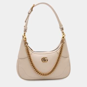 مملوكة مسبقًا Gucci White Small Calfskin Aphrodite Satchel