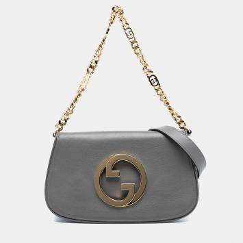 Pre Owned Gucci Small Calfskin Blondie Chain Satchel