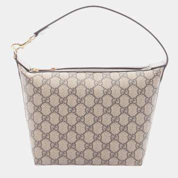 Pre Owned Gucci Brown Mini GG Supreme Ophidia Handbag