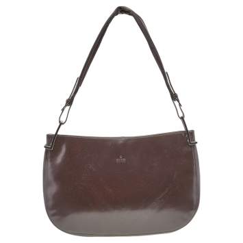 Pre Owned Gucci Brown Leather Hobo