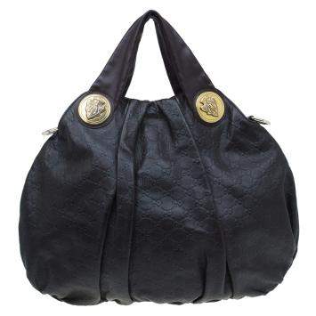 Pre Owned Gucci Burgundy Guccussima Leather Large Hysteria Hobo
