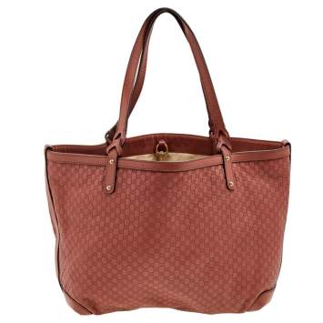 Pre Owned Gucci Rust Microguccissima Leather Bree Tote