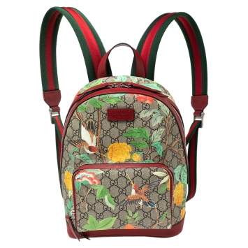 Pre Owned Gucci Multicolor GG Supreme Canvas Tian Backpack 