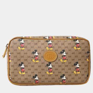 Pre Owned Gucci Beige GG Canvas Disney Crossbody Bag