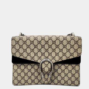 Pre Owned Gucci Dionysus Supreme Chain Shoulder Bag (403348)