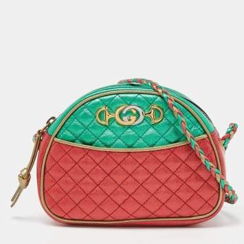 Pre Owned Gucci Multicolor Quilted Leather Mini Trapuntata Crossbody Bag