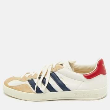 Gucci Tricolor Leather Gazelle Sneakers Size 40 2/3