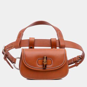 Gucci Mini Leather Bamboo 1947 Belt Bag