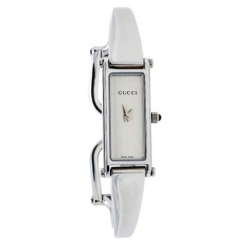 Pre Owned Gucci Silver Stainless Steel 1500L Quartz Women's Wristwatch 12 mm