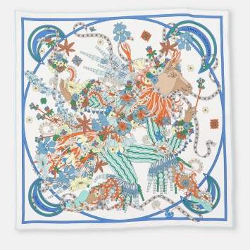 Pre Owned Hermès Multicolor Silk La Danse Du Printemps Scarf