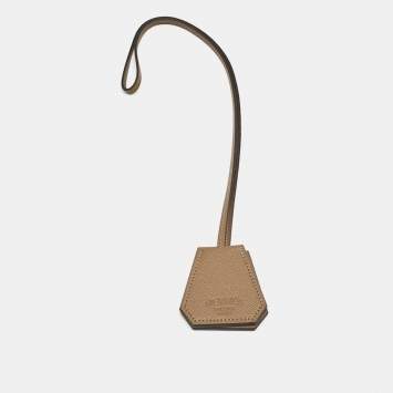 Pre Owned Hermes Marron Alezan Epsom Leather Capucine Hat Clip