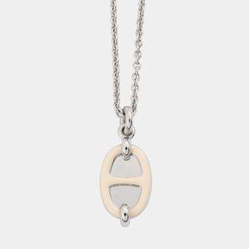 مملوكة مسبقًا Hermes Mini Mayon Necklace Size Pm Claim Lacquer Metal