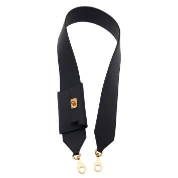 Pre Owned Hermes Noir Swift/Epsom Pocket Kelly Shoulder Strap