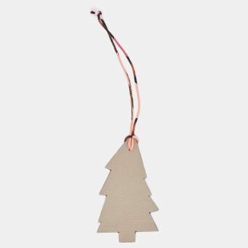 Pre Owned Hermès Gris Asphalt/Malachite Epsom Leather Bag Charm