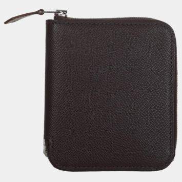 Hermes Rouge Sellier Epsom Compact Silk'In Wallet
