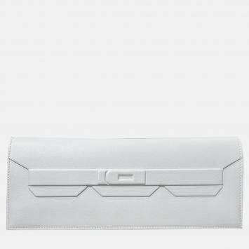 Hermes Cream/Grey Shadow Birkin Pochette