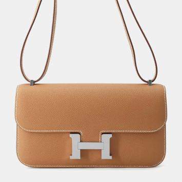 Hermes Gold Epsom Constance Shoulder Bag