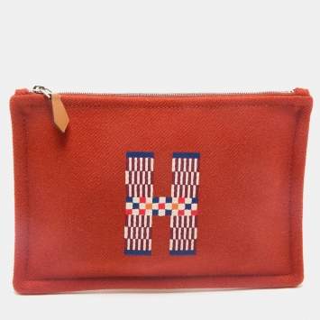 Hermes Tomette Wool Small Flat H Natte Case