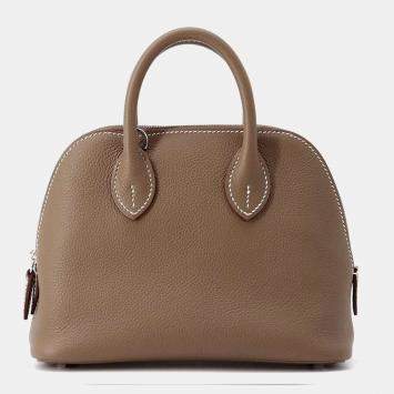 Hermes Etoupe Evercolor Mini Bolide 1923 Shoulder Bag