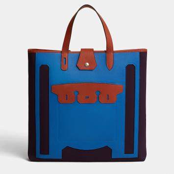 Pre Owned Hermes Sac Decoupe Monsieur B, Grand Modele Bag