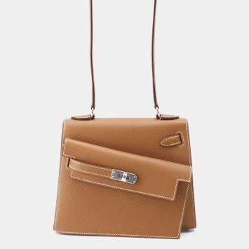 Hermes Kelly 20 Disorderly Outside Stitching Gold Epsom 