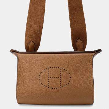 Hermes Videpoches Halzan Togo Leather Shoulder Bag