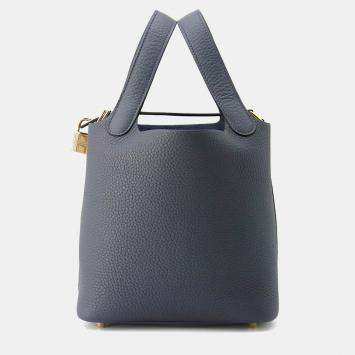 Hermes Picotin Lock 18 Grimist Taurillon In Clemence Bag