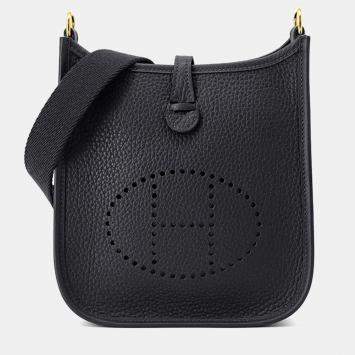 Pre Owned Hermes Evelyne Long TPM Caban Taurillon Clemence Crossbody Bag