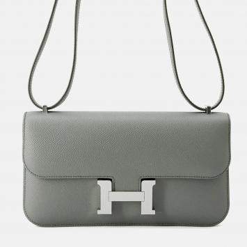 Pre Owned Hermes Constance Elan Vert Amande Epsom Leather Shoulder Bag