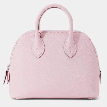 Pre Owned Hermes Bolide 1923 Mini Rose Darling Chevre Mysore Goatskin Shoulder Bag