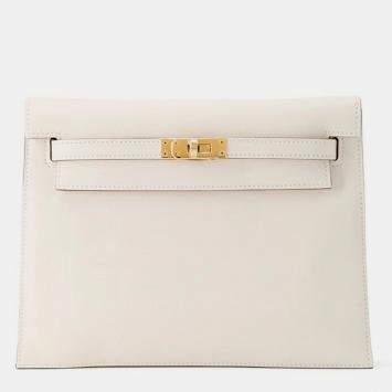 Pre Owned Hermes Kelly Danse II Nata Swift Leather Shoulder Bag