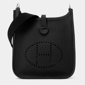 Pre Owned Hermes Evelyne Amazon Short Black Taurillon Clemence Size TPM