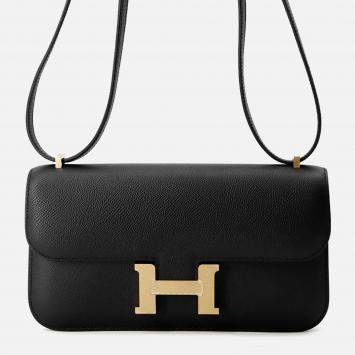 Pre Owned Hermes Constance Elan Black Epsom