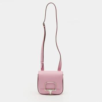مملوكة مسبقًا Hermes Della Cavalleria Mini Mauve Sylvestre Epsom Leather Crossbody Bag