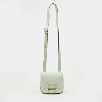 مملوكة مسبقًا Hermes Della Cavalleria Mini Vert Peppermint Epsom Leather Crossbody Bag