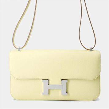 Pre Owned Hermes Constance Elan Jaune Milton Epsom