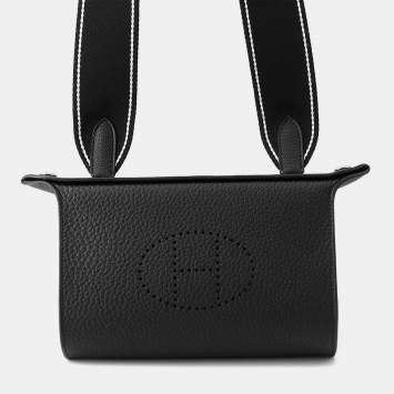مملوكة مسبقًا Hermes Vid Posh Black Togo Leather