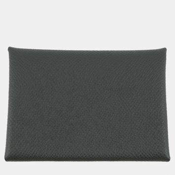 Pre Owned Hermes Calvi Duo Vert Mangrove Epsom