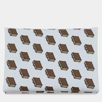 Pre Owned حقيبة هيرمس كالفي ديو نقش أزرق بريم جلد سويفت