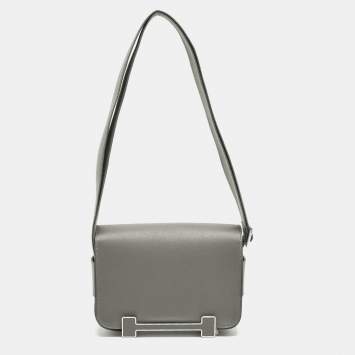 مملوكة مسبقًا حقيبة هيرمس جيتا شفر ميسور جلدية سوداء للكتف