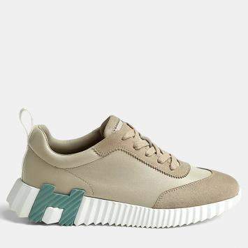 Pre Owned Hermes Bouncing Size 36 Beige Esquisse Goatskin Sneakers