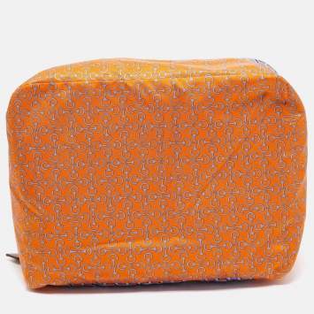 Pre Owned Hermès  Multicolor Printed Silk Travelsilk PM Travel Cube