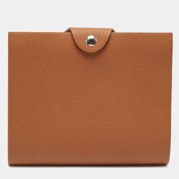 Pre Owned Hermes Gold Togo Leather Ulysse PM Notebook Cover