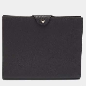 Pre Owned Hermès Noir Togo Leather Ulysse MM Notebook Cover