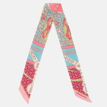 Pre Owned Hermès Multicolor La Promenade du Matin Silk Twilly