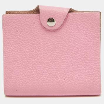 Hermes Pink Togo Leather Ulysse Mini Notebook
