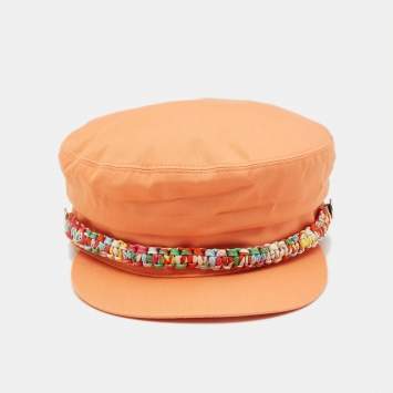 Hermès Orange Cotton Deauville Cap