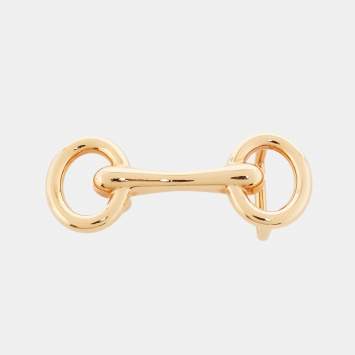 Pre Owned Hermès Rose Gold Finish Metal Heritage Buckle